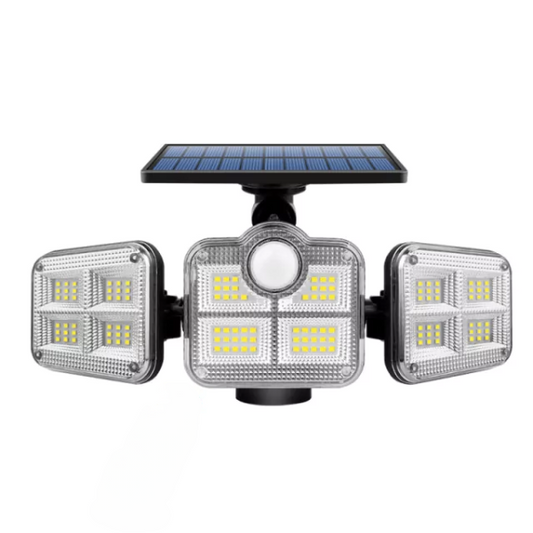 Reflector Led Solar Con 3 Cabezales 800W
