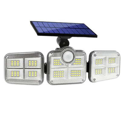 Reflector Led Solar Con 3 Cabezales 800W